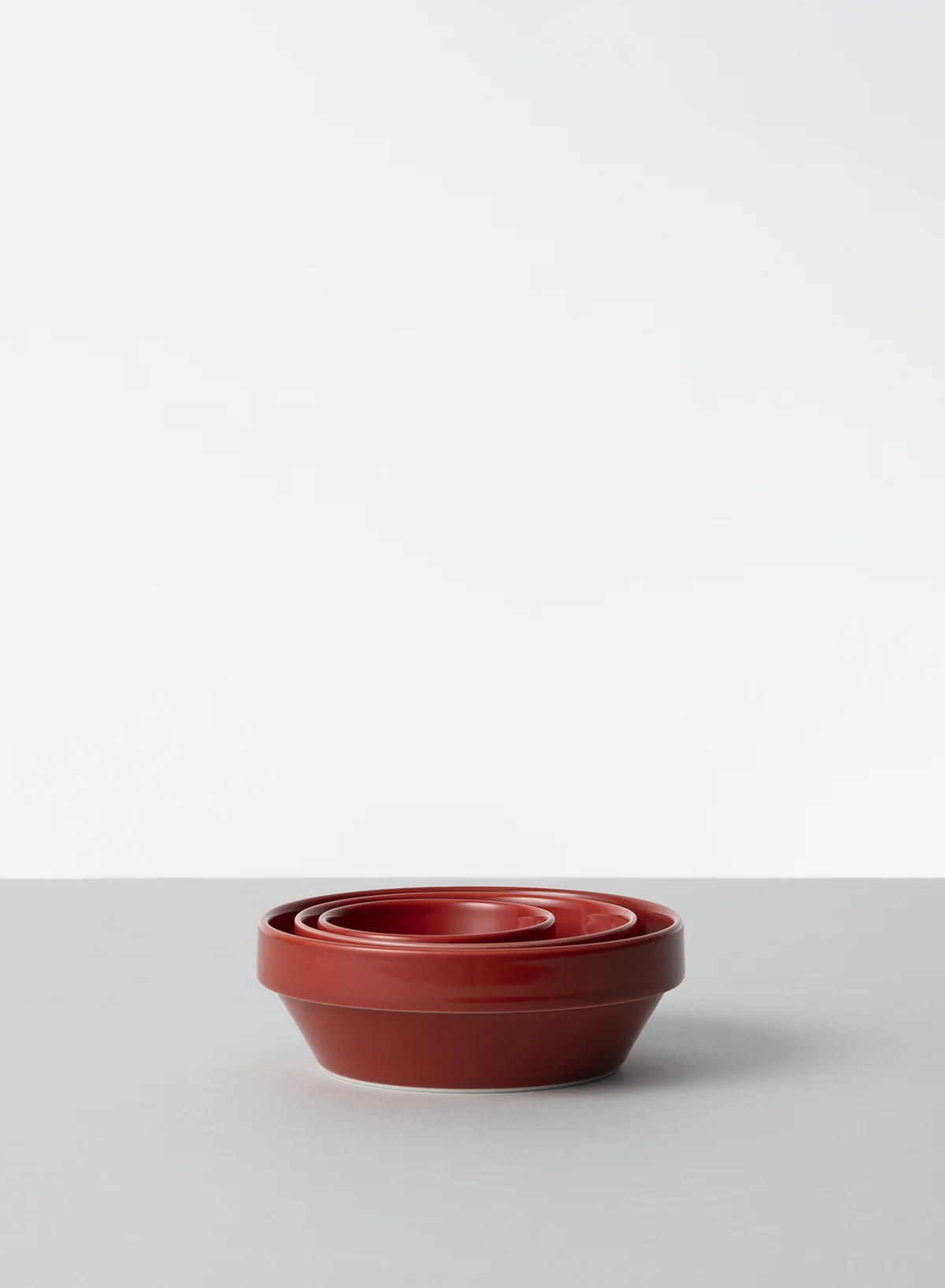 Blockbowl Large, Red - Hasami - Image 3