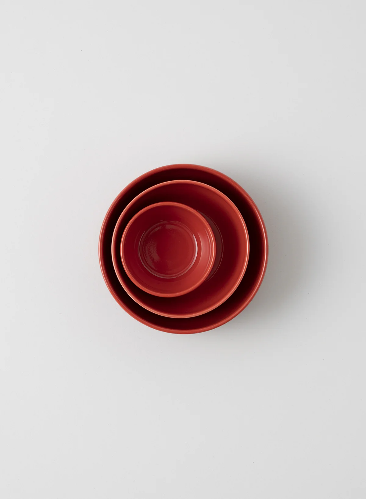 Blockbowl Large, Red - Hasami - Image 4