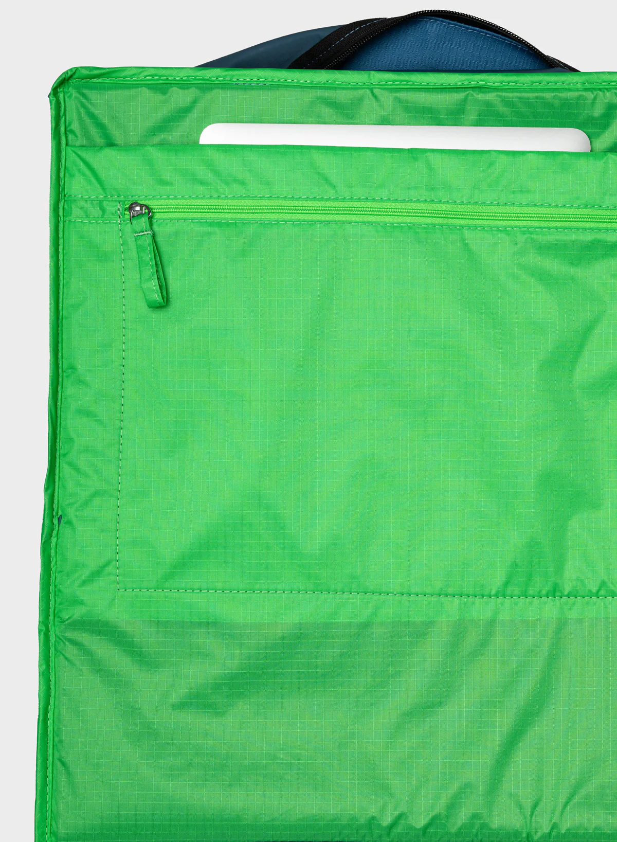 The New Tote Bag Dark Petrol & Greenscreen Large - Image 4